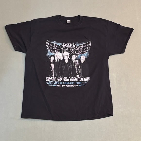 Gildan Other - REO Speedwagon Kings of Classic Rock 2019 Tour T-Shirt Mens XL Black Gildan AOR